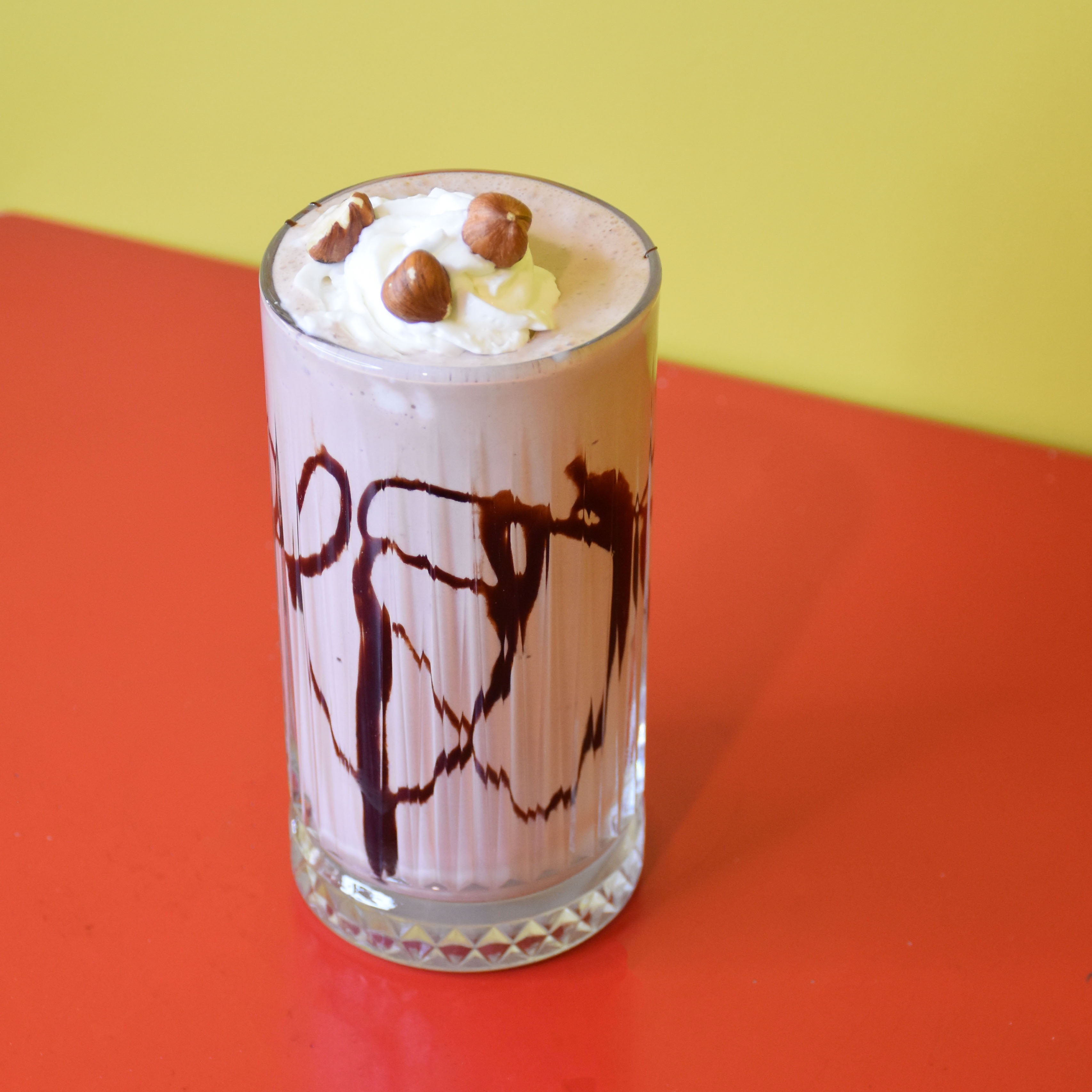 Milkshake au chocolat et noisette
